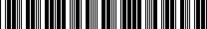 Barcode for 003507325