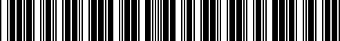 Barcode for 17725TBAA01