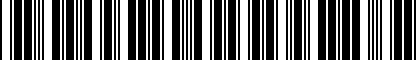 Barcode for 4D0598103